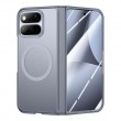 Калъф за Google Pixel 11 Pro Fold Магнитен с Матиран Полупрозрачен Корпус, Защита на Пантата и Скрийн Протектор – 3 цвята