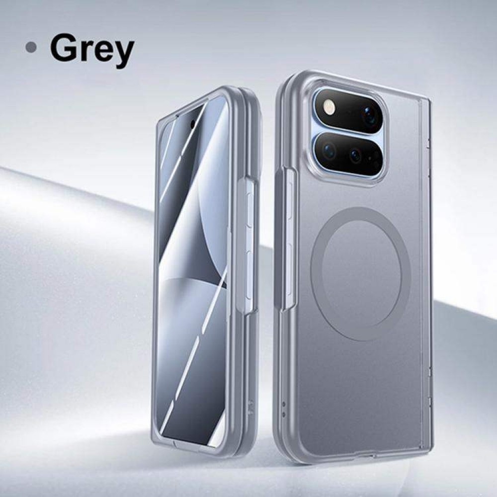 Калъф за Google Pixel 11 Pro Fold Магнитен с Матиран Полупрозрачен Корпус, Защита на Пантата и Скрийн Протектор – 3 цвята