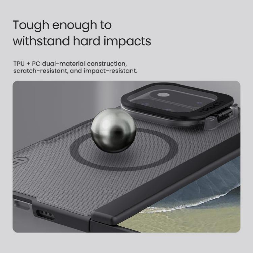 Калъф за Google Pixel 11 Pro Fold Nillkin Frosted Shield Prop Магнитен с Матов Гръб и Скрийн Протектор – 2 цвята