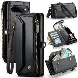 Калъф Портмоне CaseMe C36 за Google Pixel 11 Pro XL с RFID Защита, 10 Слота за Карти, Джоб с Цип и Скрийн Протектор – 5 Цвята
