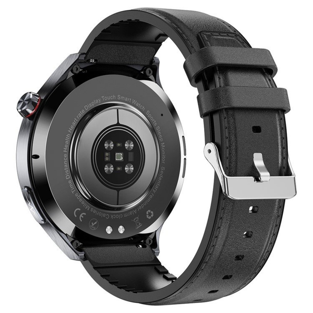 ET475 Смарт Часовник с AMOLED Дисплей и ECG – Bluetooth Обаждания, NFC, Кожена Каишка
