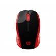 HP 200 Emprs Red – Безжична мишка, 1000 DPI, 3 бутона, 2.4GHz, Ергономична - Черен/Червен