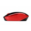 HP 200 Emprs Red – Безжична мишка, 1000 DPI, 3 бутона, 2.4GHz, Ергономична - Черен/Червен