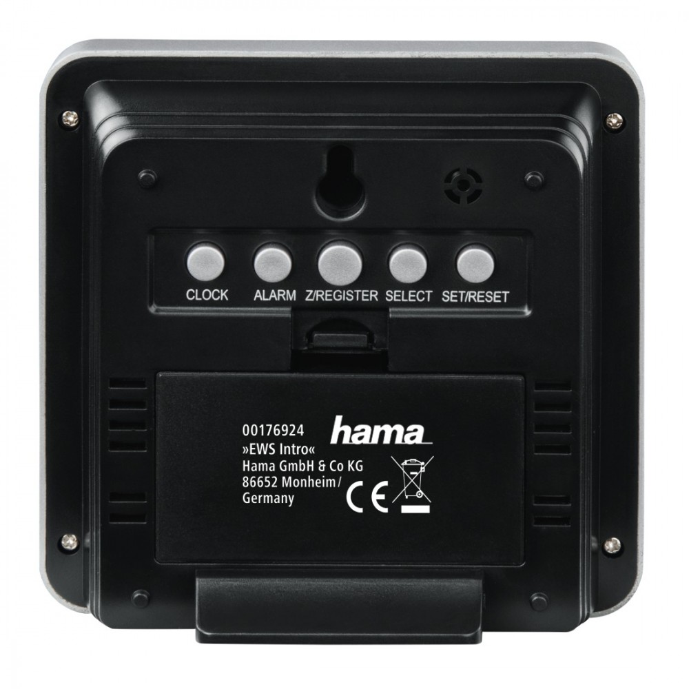 HAMA EWS Intro 176924 Електронна Метеостанция, Часовник