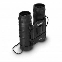 HAMA Vision 8x21 Компактен Бинокъл с Централно Фокусиране, BK7 Призми, Калъф и Каишка – Черен