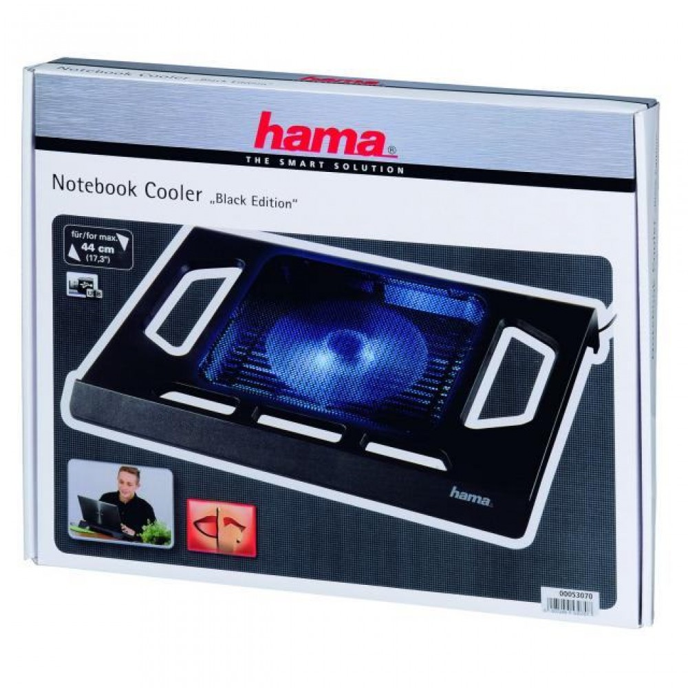 HAMA Black Edition, до 17.3"(44см), Черен Охлаждаща Стойка 17”