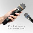 Преносима Bluetooth Тонколона HiFuture MusicBox300 150W с Караоке, 2 Безжични Микрофона, RGB Светлини и TWS – Черна
