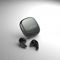 Безжични Слушалки HiFuture ChromeBuds Wireless 5.4 с 4 Микрофона ENC, 13mm Ultra Bass, IPX5 и до 30 часа Работа – Metallic Grey