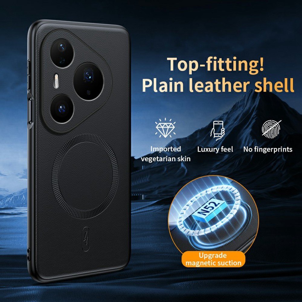 Калъф за Huawei Pura 90s Pro / Pura 90 Pro Магнитен с PU Кожа, TPU + PC и Скрийн Протектор – 4 цвята