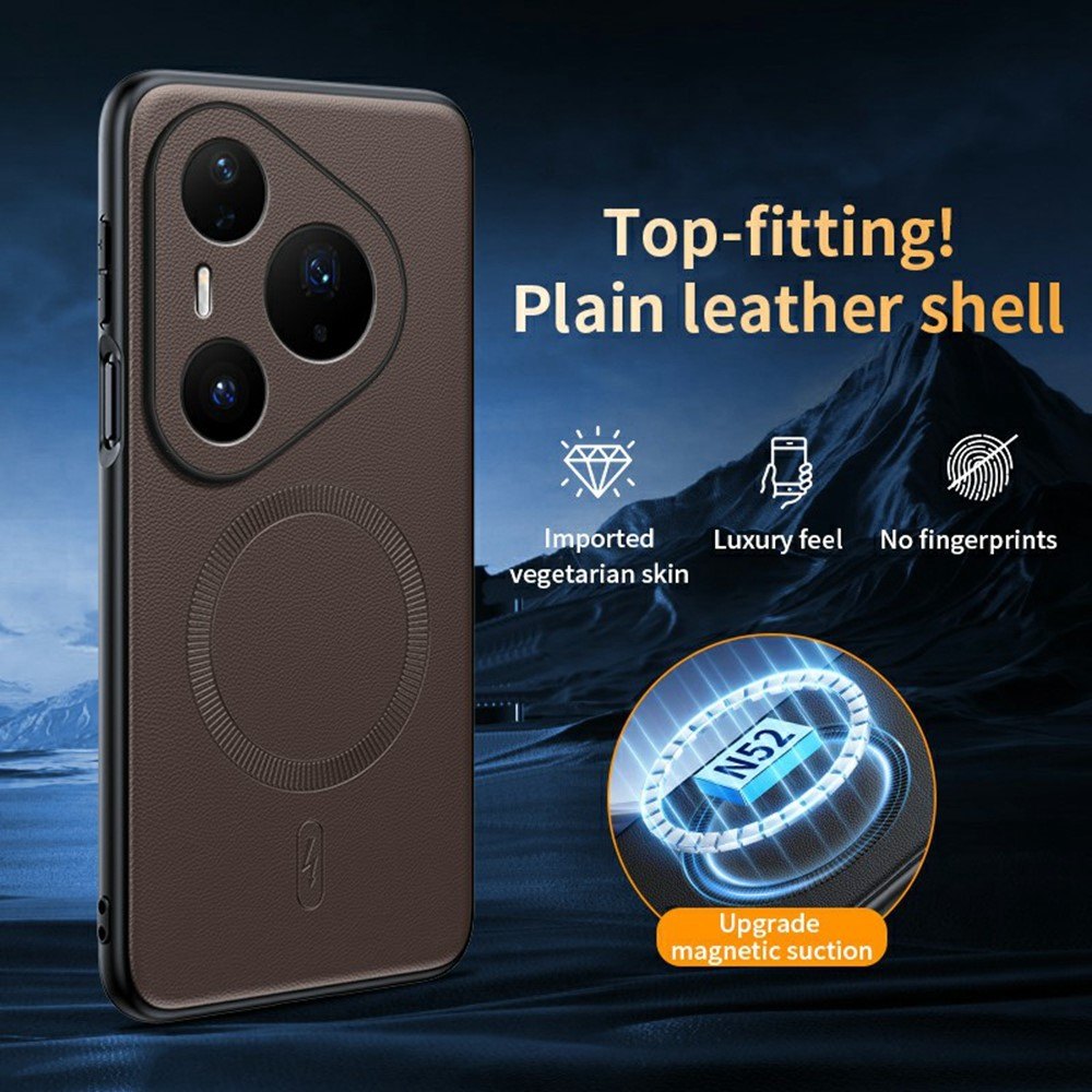 Калъф за Huawei Pura 90s Pro / Pura 90 Pro Магнитен с PU Кожа, TPU + PC и Скрийн Протектор – 4 цвята