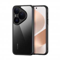 Калъф за Huawei Pura 90s Pro / Pura 90 Pro Dux Ducis Aimo Series PC + TPU Прозрачен Гръб с Удароустойчива Конструкция и Скрийн Протектор – Черен