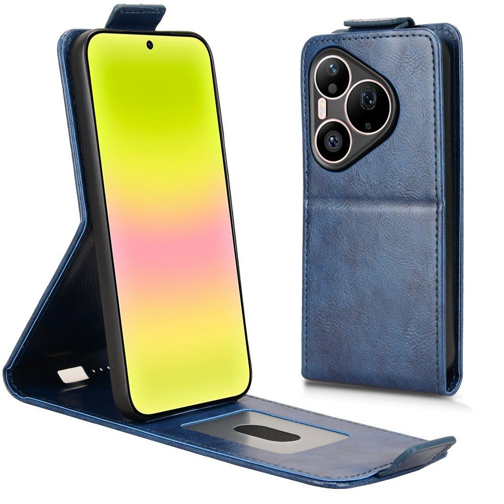 Калъф за Huawei Pura 90s Pro Max / Pura 90 Pro Max Кожен Вертикален Флип с Магнитно Затваряне, Стойка, Картодържател и Скрийн Протектор – 4 цвята