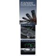 Калъф за Huawei Pura 90s Pro / Pura 90 Pro Магнитен Удароустойчив TPU + PC с 360° Въртяща Стойка и Скрийн Протектор – Прозрачен Черен