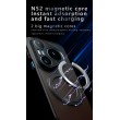 Калъф за Huawei Pura 90s Pro / Pura 90 Pro Магнитен Удароустойчив TPU + PC с 360° Въртяща Стойка и Скрийн Протектор – Прозрачен Черен