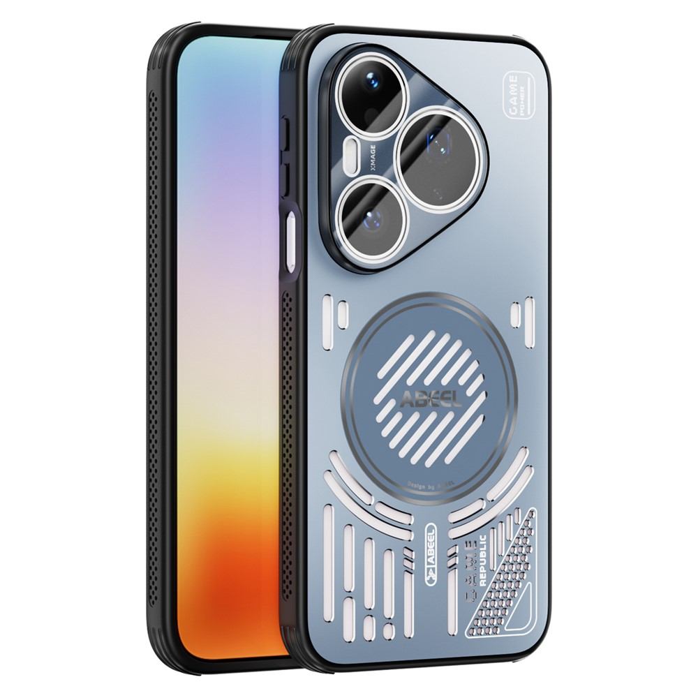 Калъф за Huawei Pura 90s Pro / Pura 90 Pro ABEEL Магнитен Алуминий + PC + TPU с Отвори за Охлаждане, Airbag Защита и Скрийн Протектор – 5 цвята