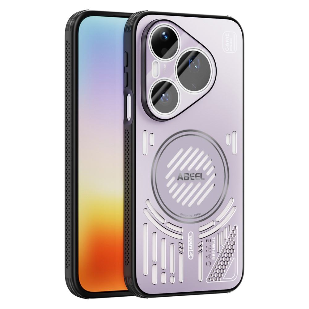 Калъф за Huawei Pura 90s Pro / Pura 90 Pro ABEEL Магнитен Алуминий + PC + TPU с Отвори за Охлаждане, Airbag Защита и Скрийн Протектор – 5 цвята