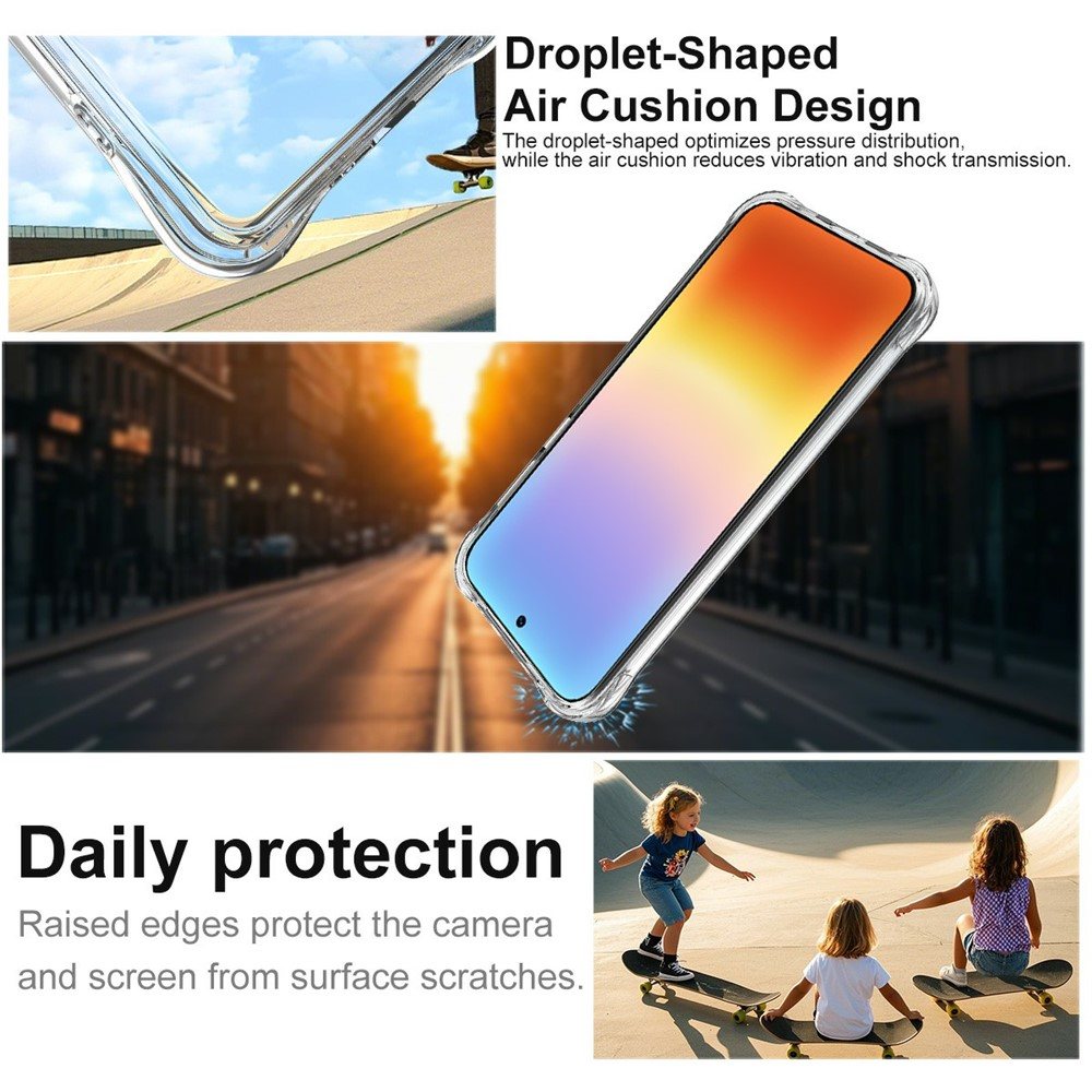 Калъф за Huawei Pura 90s Pro Max / Pura 90 Pro Max IMAK Магнитен Удароустойчив TPU Airbag със Скрийн Протектор – Прозрачен