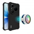 Калъф за Huawei Pura 90s Pro Max / Huawei Pura 90 Pro Max IMAK Магнитен Удароустойчив TPU Airbag със Скрийн Протектор – Матово Черен