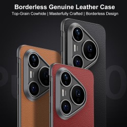 Калъф SULADA за Huawei Pura 90 Pro / 90s Pro Безрамков от Естествена Кожа с Магнитно Зареждане и Скрийн Протектор – 3 цвята