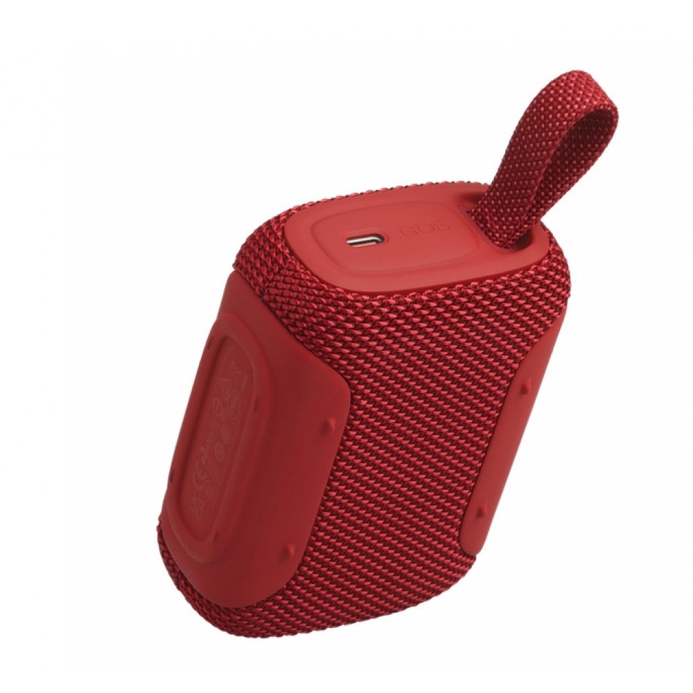 JBL GO 5 – Bluetooth високоговорител, 4.8W, IP68, 8 часа, червен