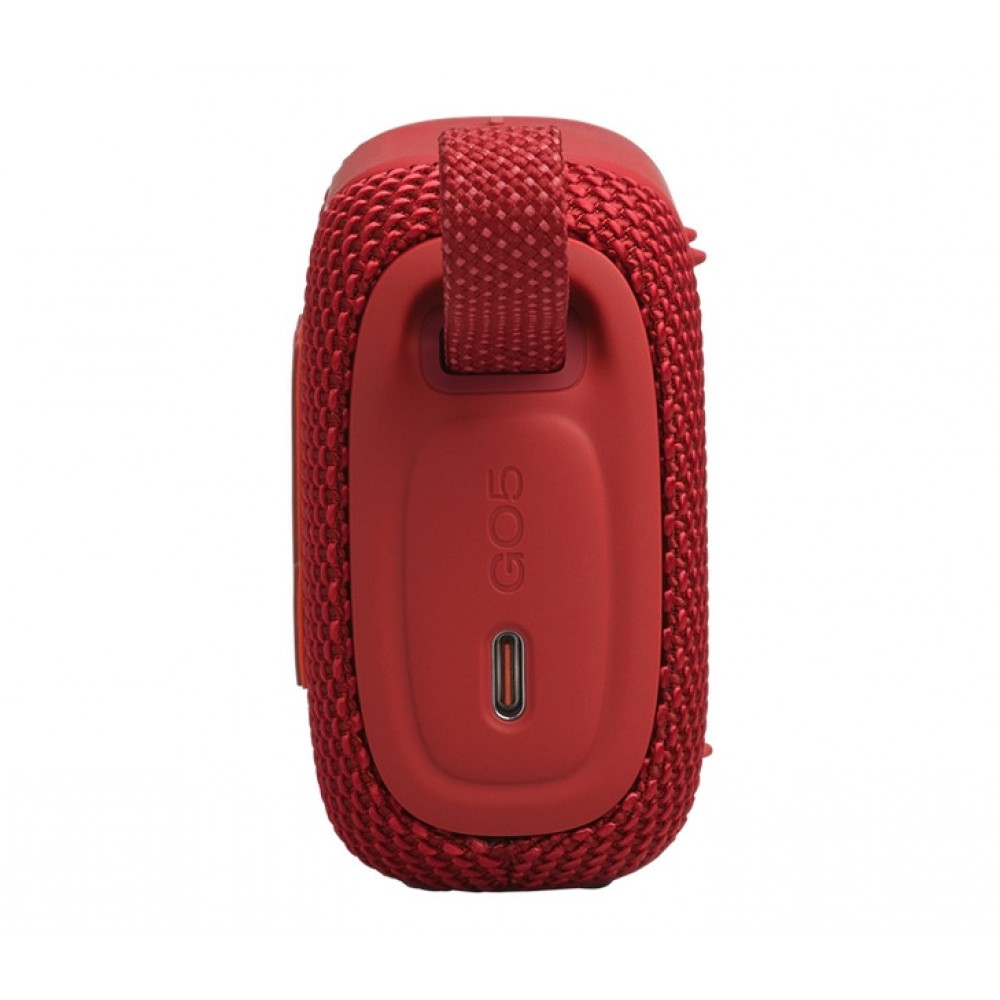 JBL GO 5 – Bluetooth високоговорител, 4.8W, IP68, 8 часа, червен