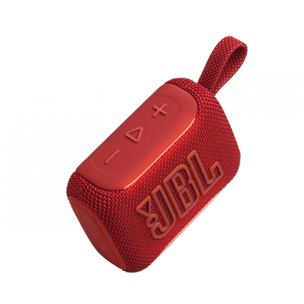 JBL GO 5 – Bluetooth високоговорител, 4.8W, IP68, 8 часа, червен