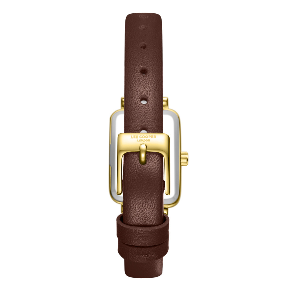 Lee Cooper LC08208.122 Дамски часовник, Кафяв- Седефен циферблат, Кожена каишка