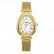 Дамски часовник Lee Cooper LC08360.130 – със златиста стоманена верижка, сив циферблат и овален корпус 23 мм