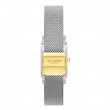 Дамски часовник Lee Cooper LC08386.220 – сребриста стоманена верижка, правоъгълен седефен циферблат с кристали