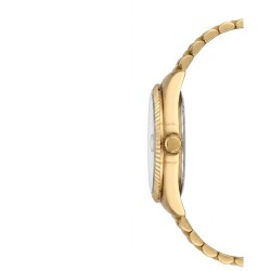 Дамски часовник Lee Cooper LC08400.170 – златиста стоманена верижка, зелен циферблат с кристали