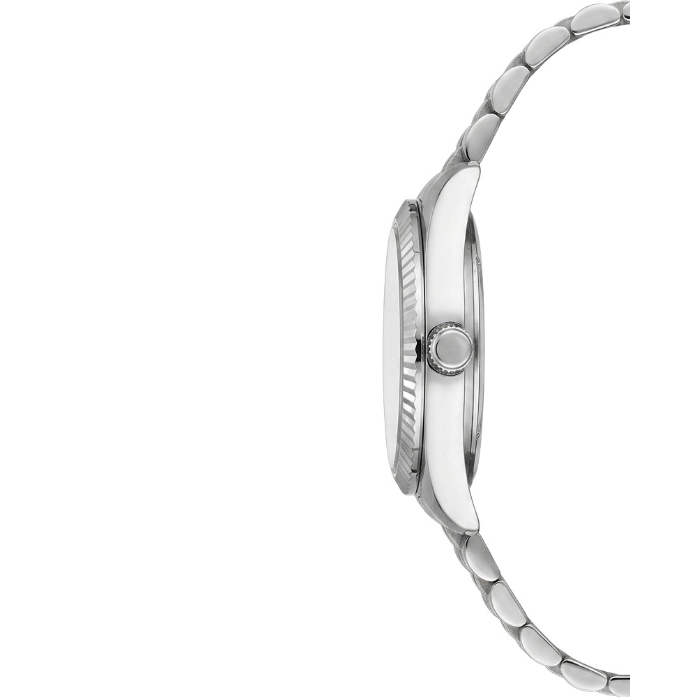 Дамски часовник Lee Cooper LC08400.330 – сребриста стоманена верижка, сив циферблат и кристали