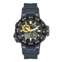 Мъжки часовник Lee Cooper Originals ORG05402.629 – Тъмносиня силиконова каишка, аналогово-дигитален, 10 ATM