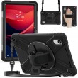 Удароустойчив калъф със стойка за Lenovo Tab K11 Gen 2 / Lenovo Idea Tab – 360° ротация, ремък за ръка и протектор, 5 цвята