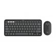 Logitech Pebble 2 Combo Безжичен Комплект Клавиатура и Мишка с Easy-Switch – Graphite
