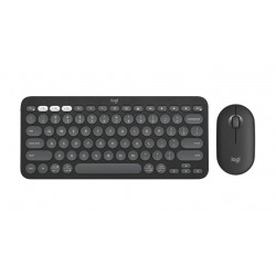 Logitech Pebble 2 Combo Безжичен Комплект Клавиатура и Мишка с Easy-Switch – Graphite
