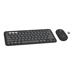 Logitech Pebble 2 Combo Безжичен Комплект Клавиатура и Мишка с Easy-Switch – Graphite
