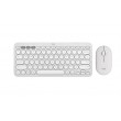 Logitech Pebble 2 Combo Безжичен Комплект Клавиатура и Мишка с Easy-Switch – White