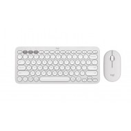 Logitech Pebble 2 Combo Безжичен Комплект Клавиатура и Мишка с Easy-Switch – White