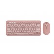 Logitech Pebble 2 Combo Безжичен Комплект Клавиатура и Мишка с Easy-Switch – Pink