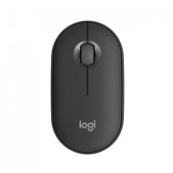 Logitech Pebble 2 M350s - ултра-тиха Bluetooth мишка, 1000 DPI, еко дизайн - графит