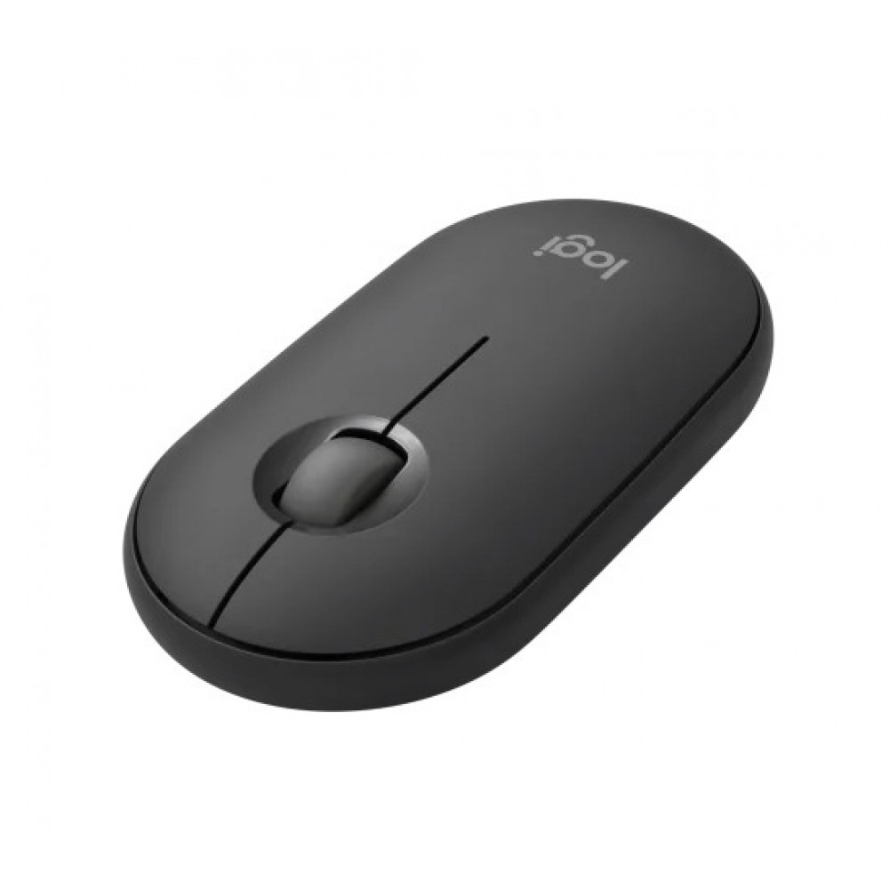 Logitech Pebble 2 M350s - ултра-тиха Bluetooth мишка, 1000 DPI, еко дизайн - графит