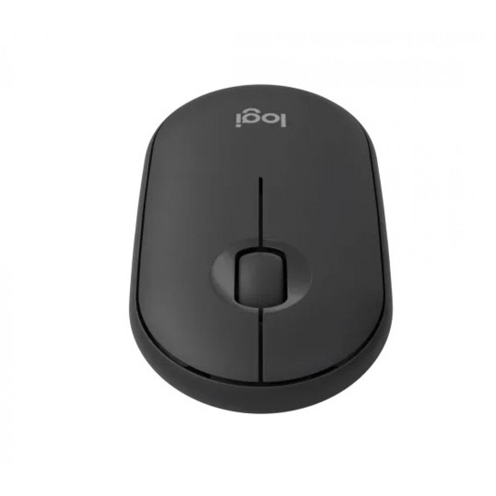 Logitech Pebble 2 M350s - ултра-тиха Bluetooth мишка, 1000 DPI, еко дизайн - графит