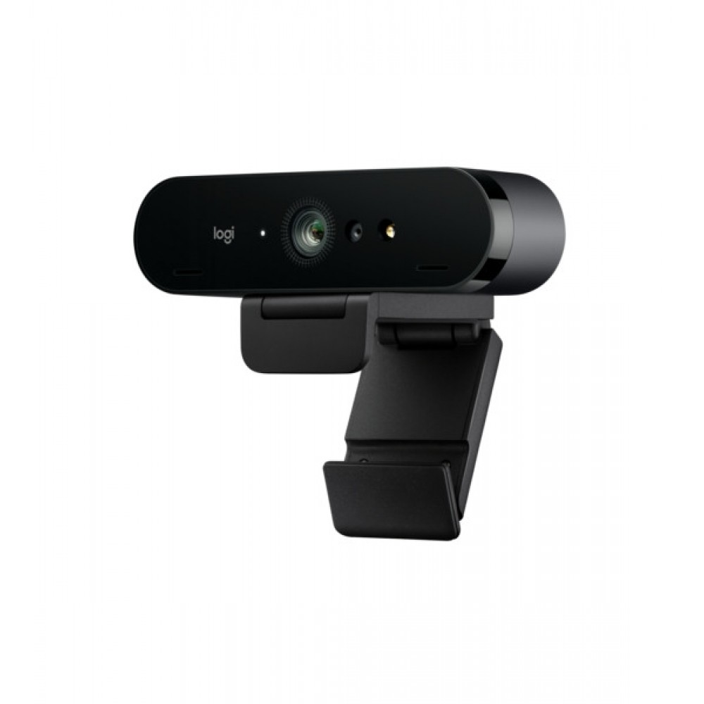 Logitech BRIO 4K UHD Уеб Камера с Dual Omni-Directional Микрофони и Капак за Поверителност – Graphite – 960-001746