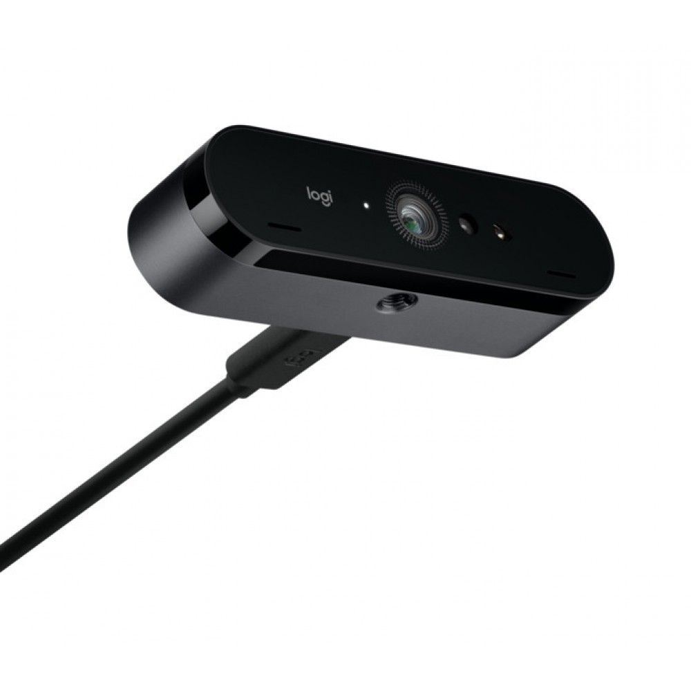 Logitech BRIO 4K UHD Уеб Камера с Dual Omni-Directional Микрофони и Капак за Поверителност – Graphite – 960-001746