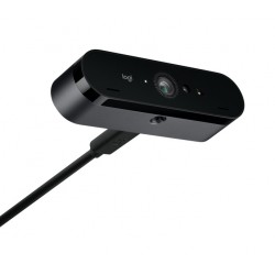 Logitech BRIO 4K UHD Уеб Камера с Dual Omni-Directional Микрофони и Капак за Поверителност – Graphite – 960-001746