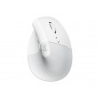 Logitech Lift - вертикална ергономична мишка за бизнес, Logi Bolt, 4000 DPI - бяла