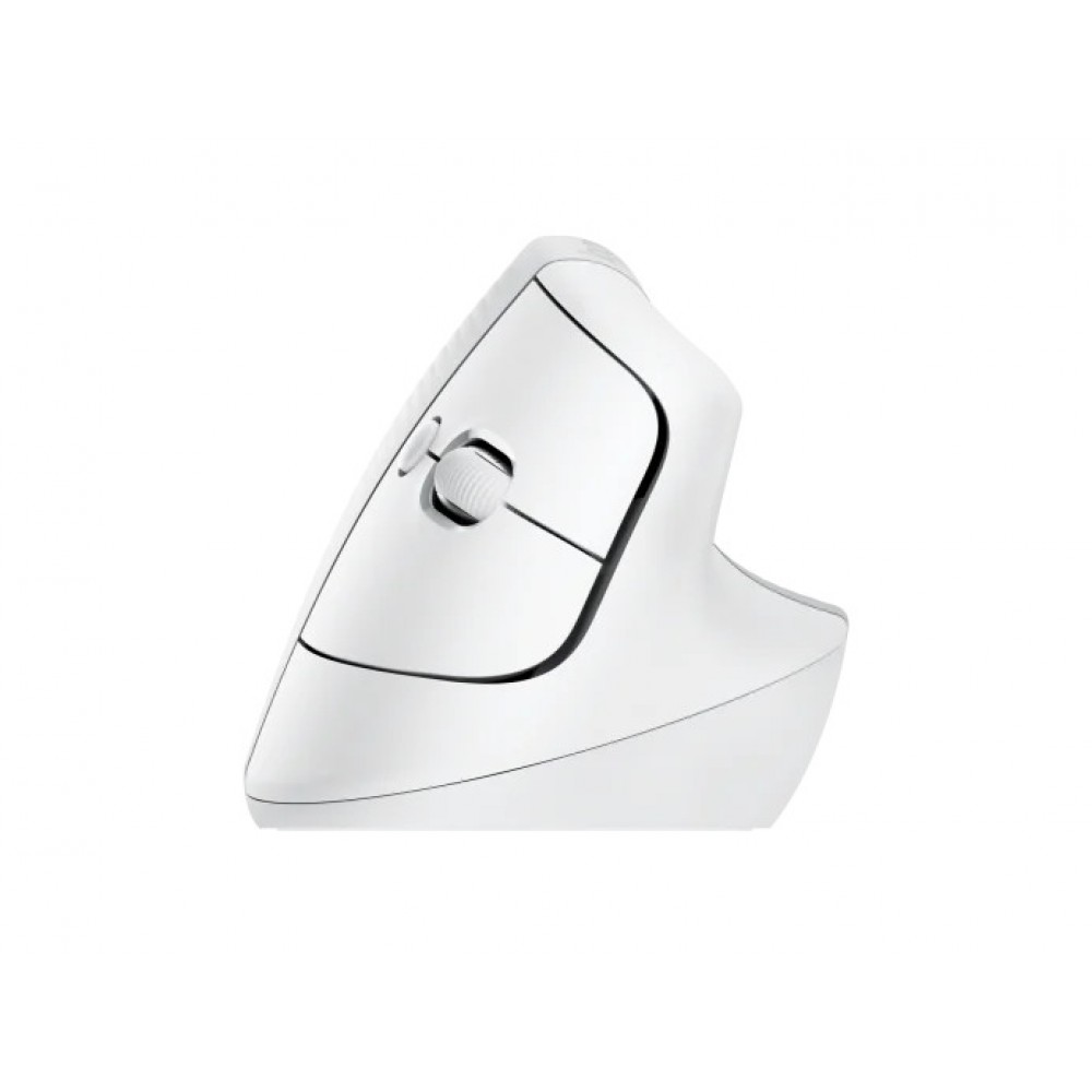 Logitech Lift - вертикална ергономична мишка за бизнес, Logi Bolt, 4000 DPI - бяла