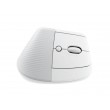 Logitech Lift - вертикална ергономична мишка за бизнес, Logi Bolt, 4000 DPI - бяла