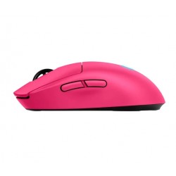 Logitech PRO 2 LIGHTSPEED – безжична гейминг мишка, 44000 DPI, Hero 2, 80g, розова