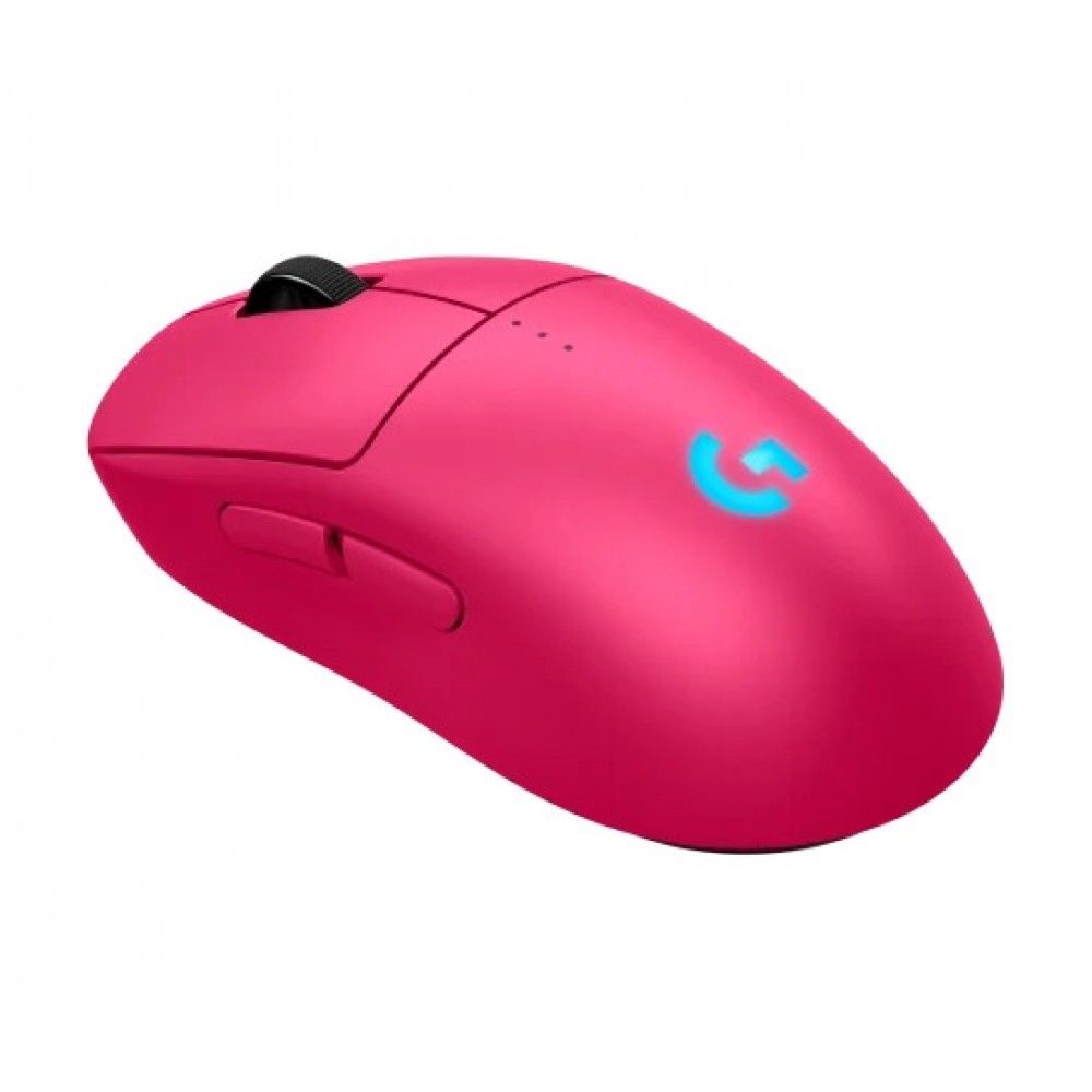 Logitech G PRO 2 LIGHTSPEED Безжична Gaming Мишка HERO 2 до 44000 DPI с LIGHTFORCE и LIGHTSYNC – Pink – 910-007309